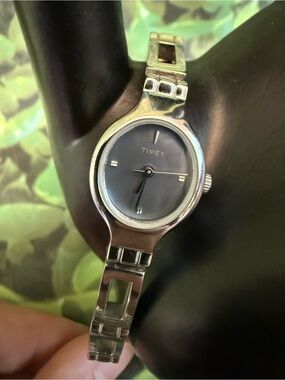 Timex Silver Watch and Link Bracelet